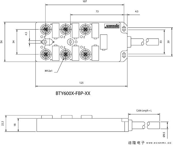 mini版M12连接器